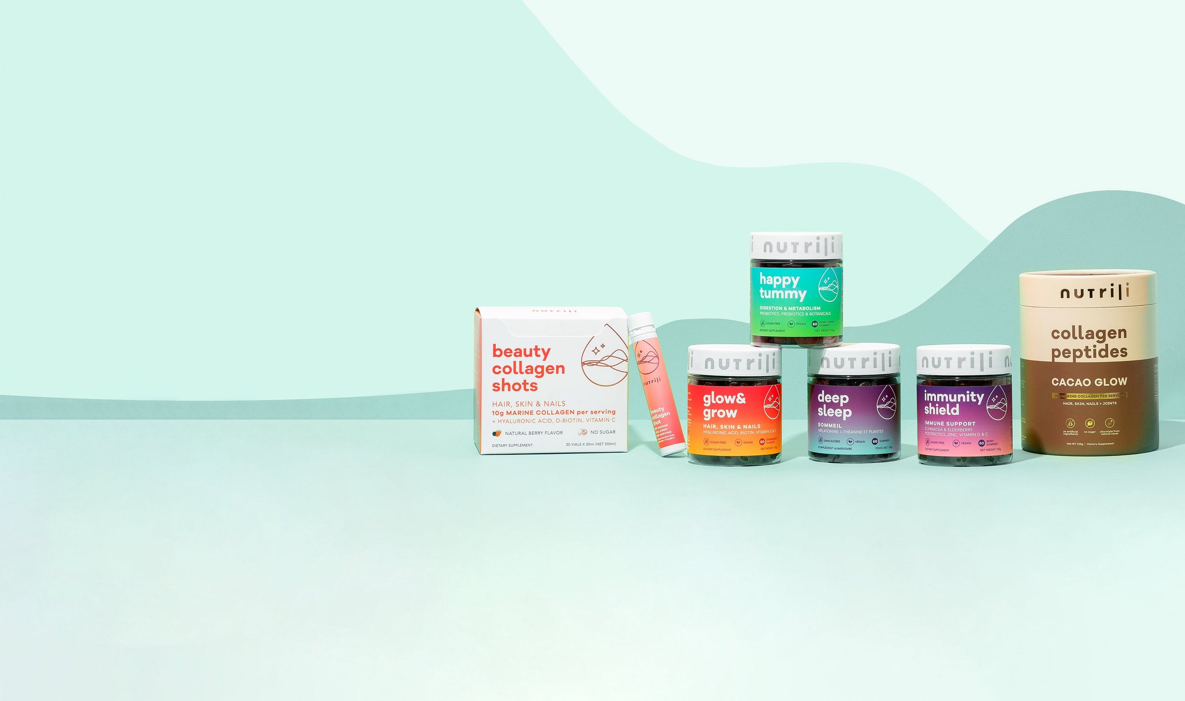 Vegan gummies bundle for sleep and skin