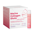 Marine Collagen Shots packaging with a single shot on a white background