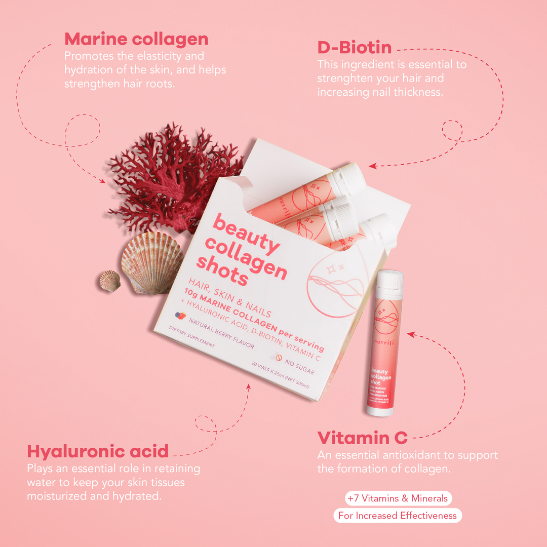 Vitamin-rich collagen powder for glowing skin