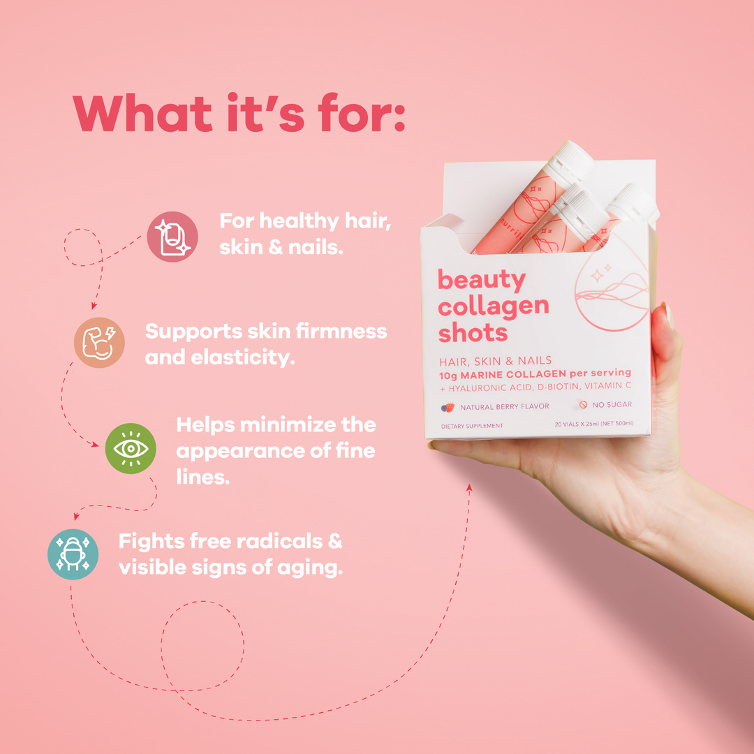 Marine collagen powder and supplements combo