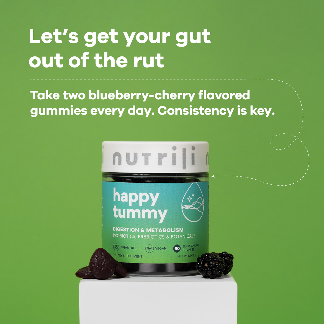 Sugar-free gummies for metabolism and digestive balance