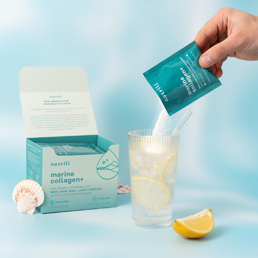 Marine collagen powder for skin hydration