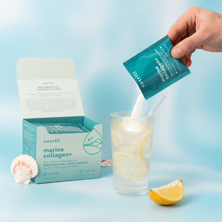 Marine collagen powder for skin hydration