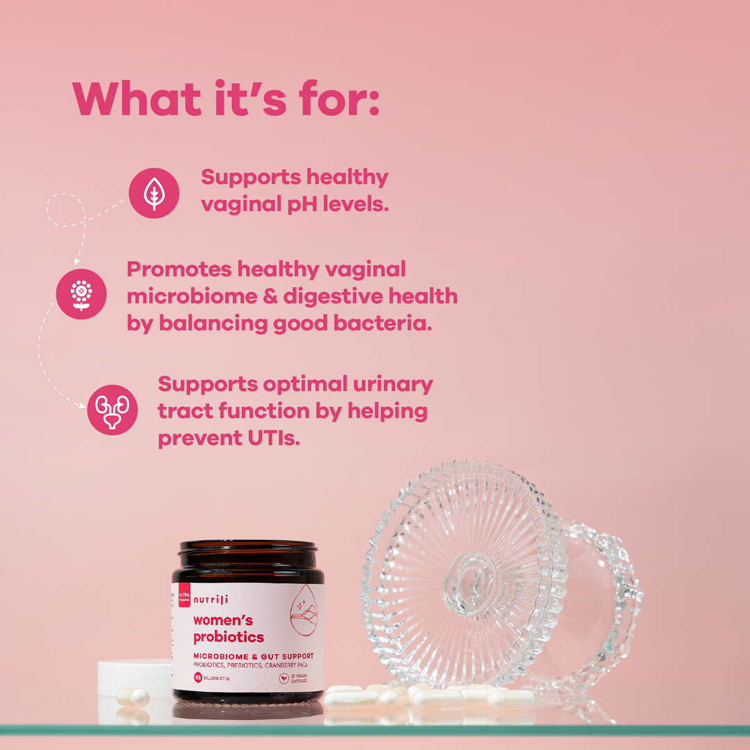 Prebiotics and probiotics for women’s digestive health